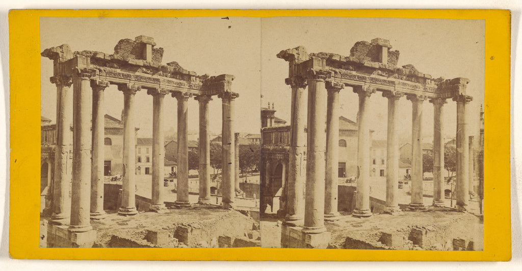 Unknown maker, Italian:[Rome. Temple of Fortune], Poster Print Wall Art