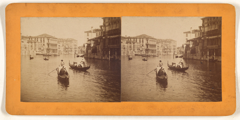 Unknown maker, Italian:[Canal, Venice, Italy], Poster Print Wall Art