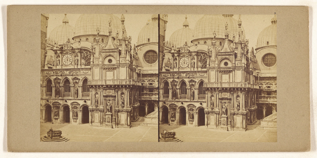 Unknown maker, Italian:[Courtyard of Doge's Palace, Venice], Poster Print Wall Art