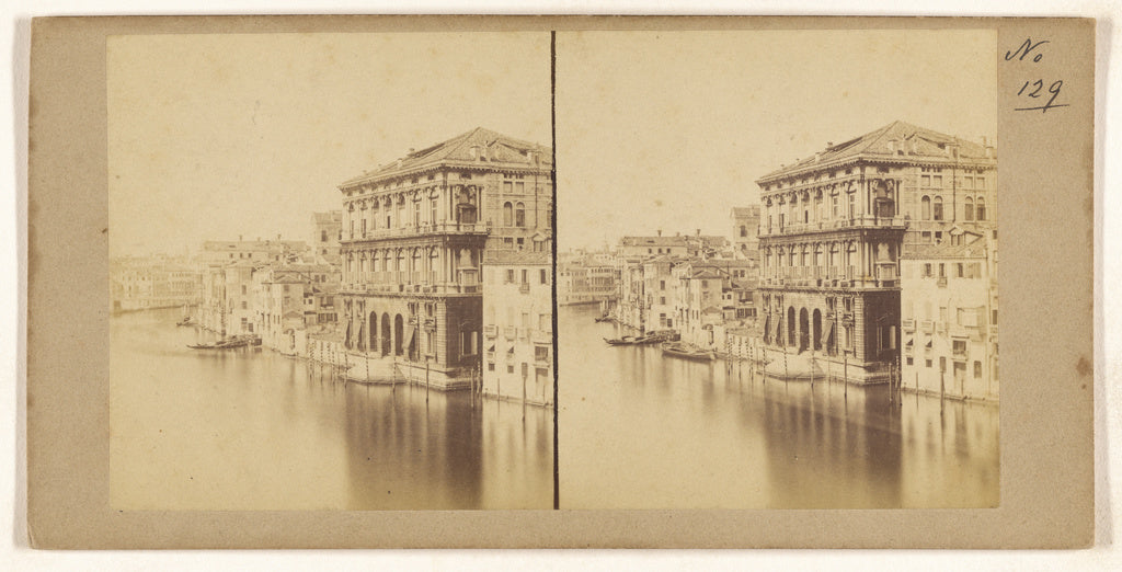 Unknown maker, Italian:[Grand Canal, Duchess du Beri, Palace, Poster Print Wall Art