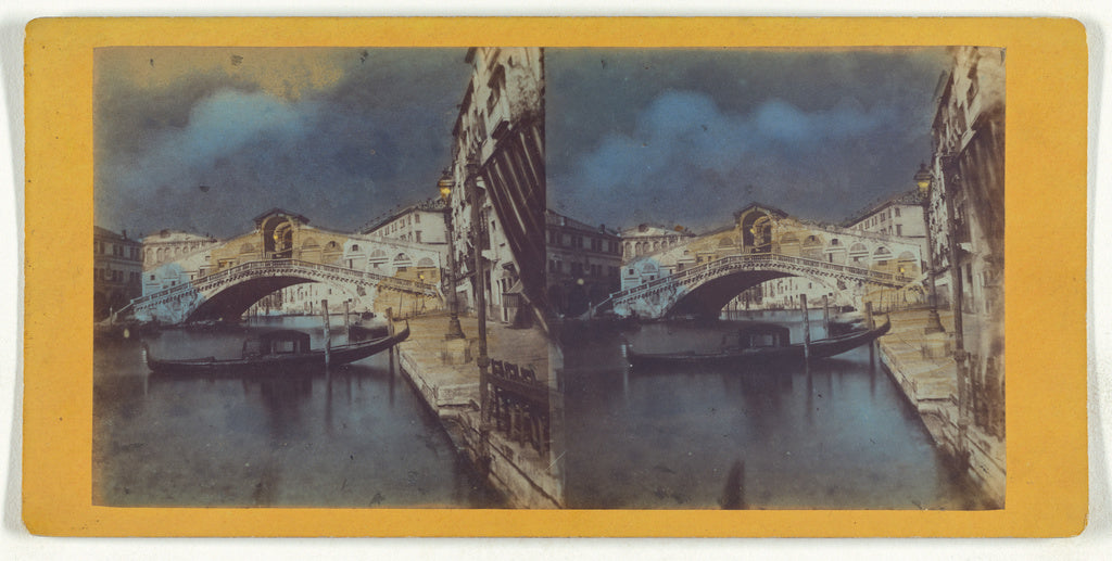 Unknown maker, Italian:[Rialto Bridge, Venice], Poster Print Wall Art