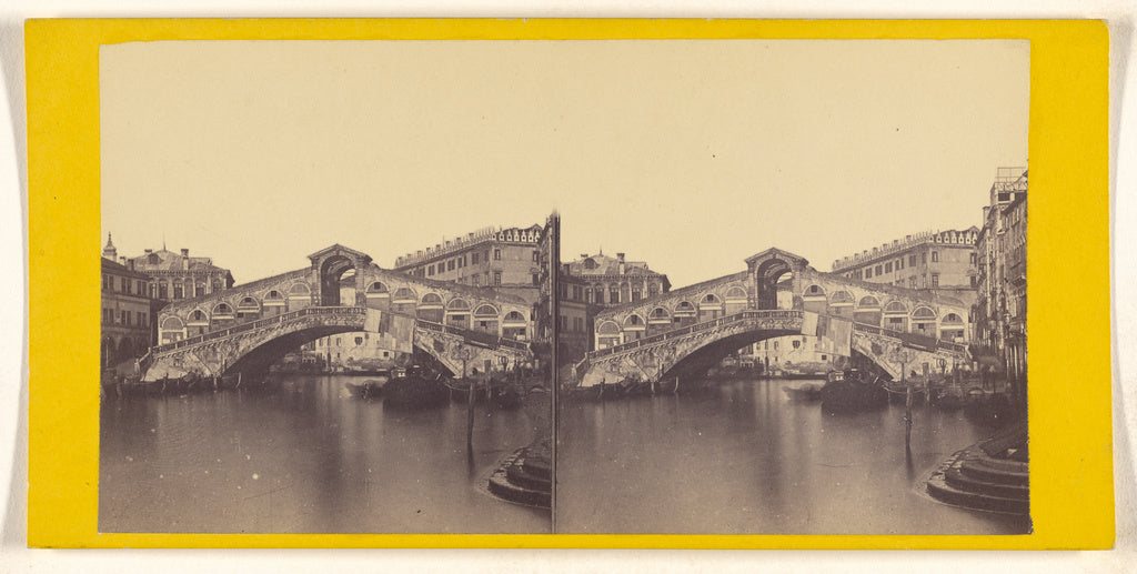 Unknown maker, Italian:[Ponte di Rialto], Poster Print Wall Art