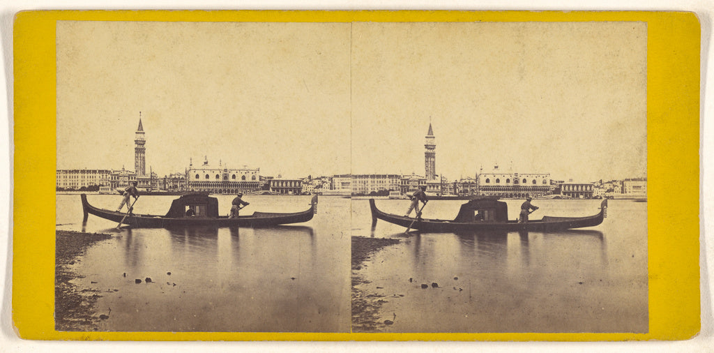 Unknown maker, Italian:[Panorama e Gondola], Poster Print Wall Art