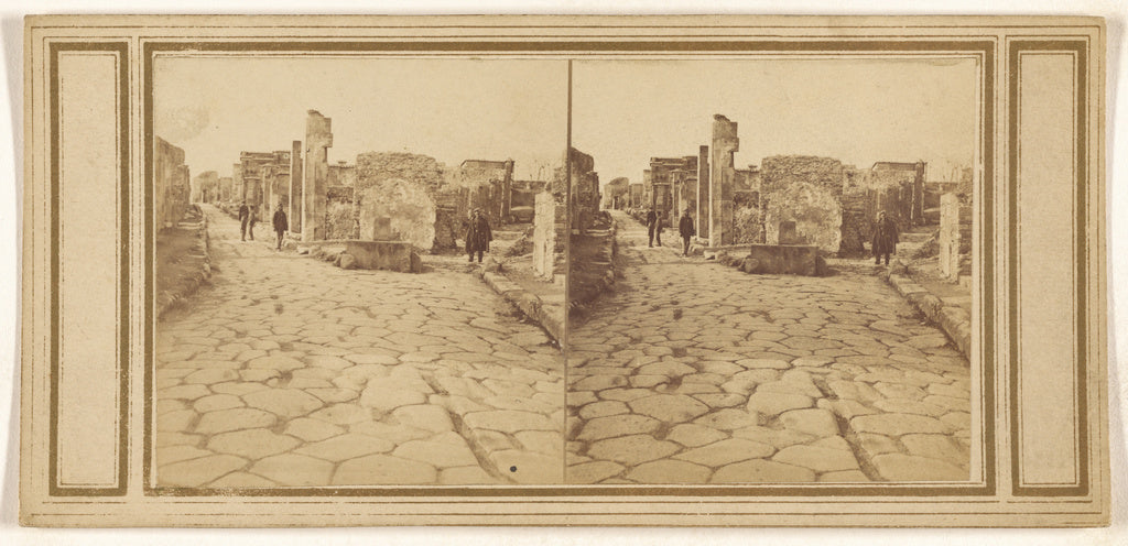 Unknown maker, Italian:[Street of Herculaneum, Gate of (---i,16x12"(A3)Poster