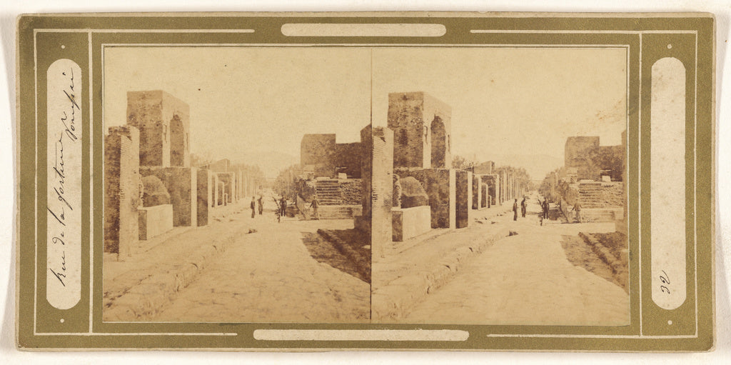 Unknown maker, Italian:[Rue de la fortune, Pompei], Poster Print Wall Art