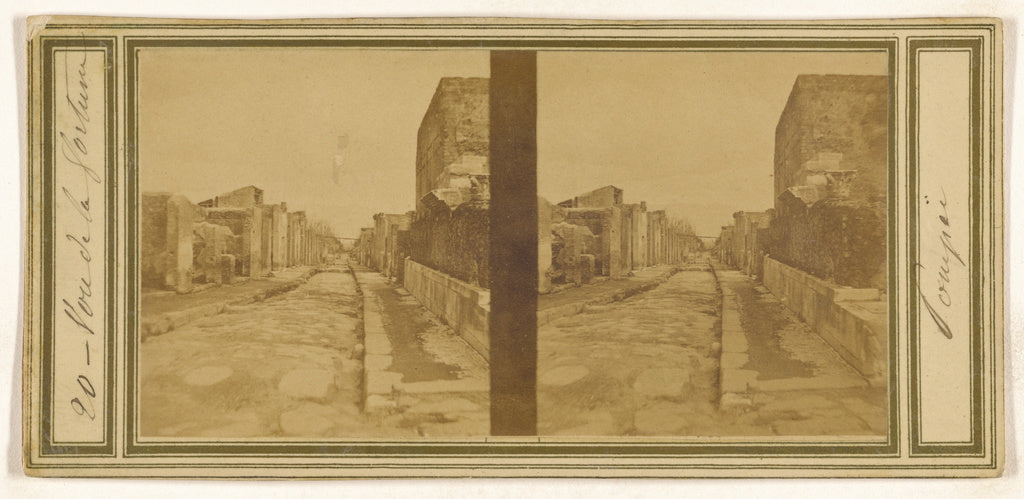 Unknown maker, Italian:[Rue de la Fortune, Pompeii], Poster Print Wall Art