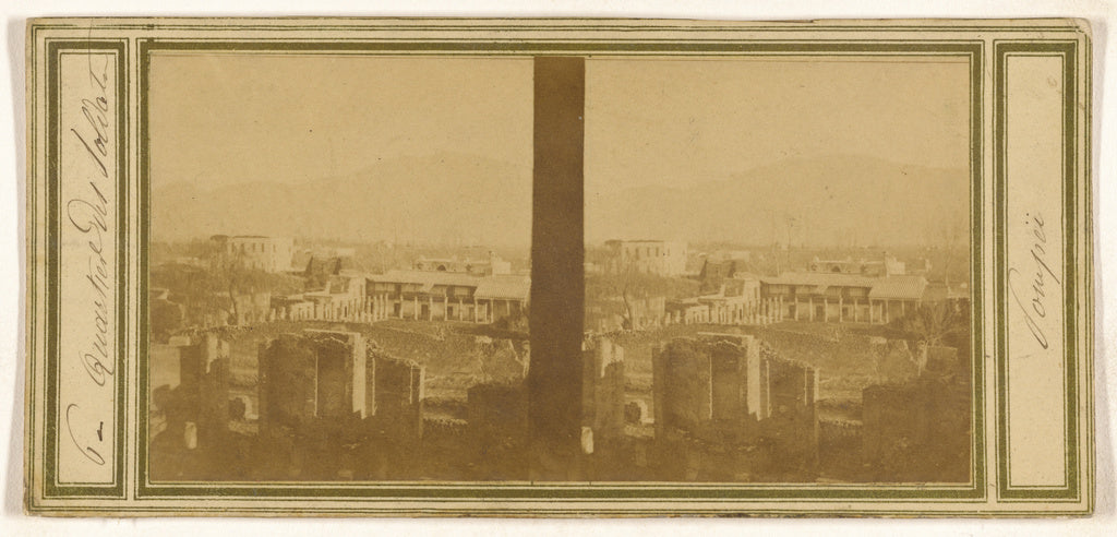Unknown maker, Italian:[Le Quartier des Soldats, Pompeii], Poster Print Wall Art