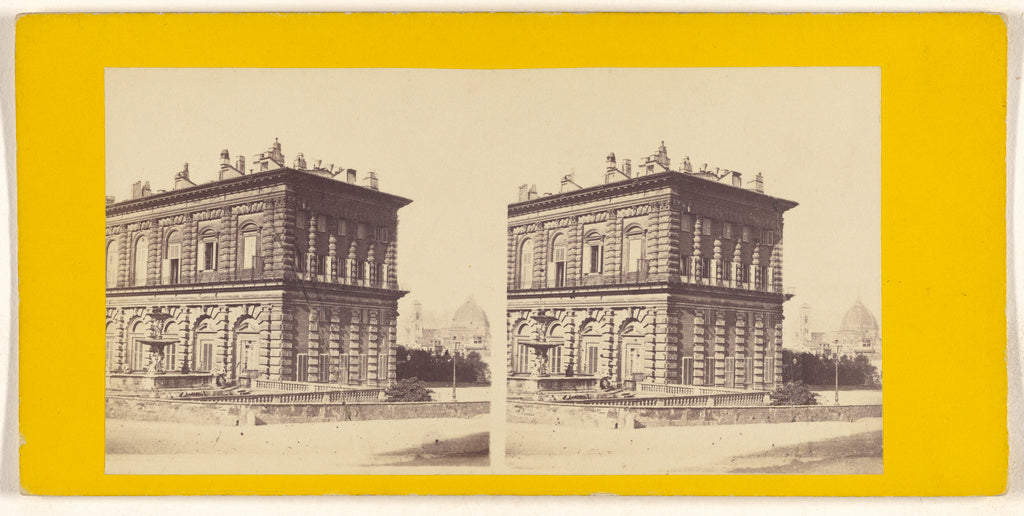 Unknown maker, Italian:[Palazzo Pitti (---illeg.) dal Giardi, Poster Print Wall Art