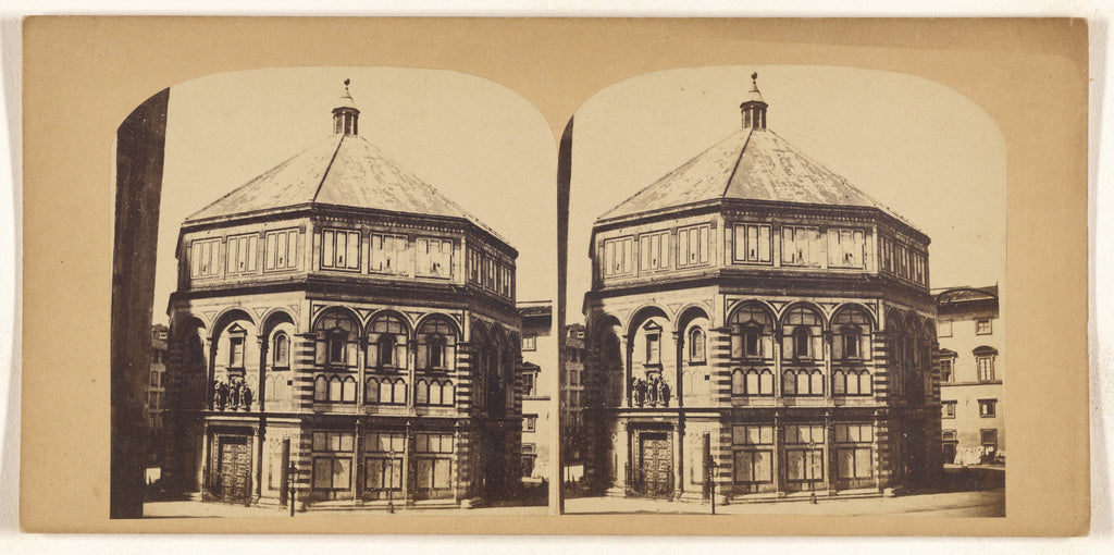 Unknown maker, Italian:[Baptistery at Florence, January 22d,, Poster Print Wall Art