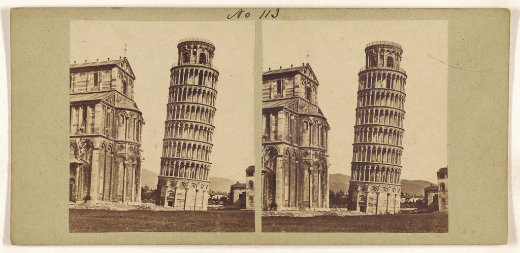 Unknown maker, Italian:[La tour penchee a Pisa], Poster Print Wall Art
