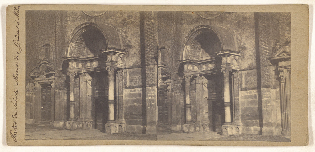 Unknown maker, Italian:[Portes de Sainte Marie des Graces a , Poster Print Wall Art