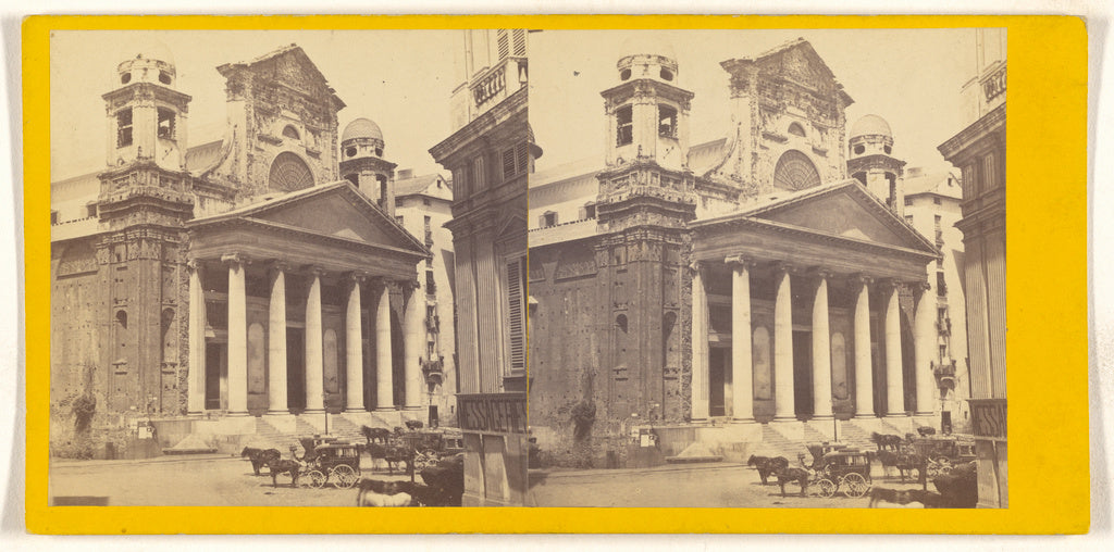 Unknown maker, Italian:[Genova. Chiesa Della Nunziata], Poster Print Wall Art