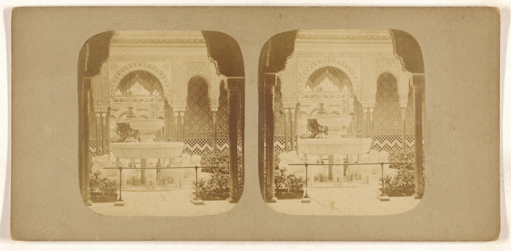 Unknown maker, Spanish:[The Court of Lions, Alhambra], Poster Print Wall Art