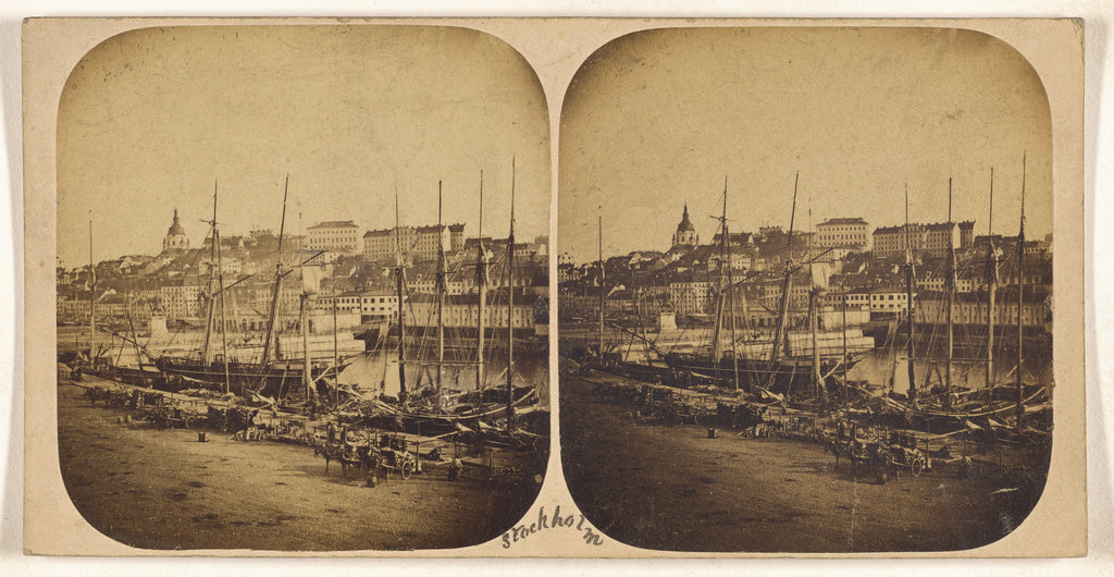 Unknown:Stockholm. View from Kornhamm's Torg., Poster Print Wall Art