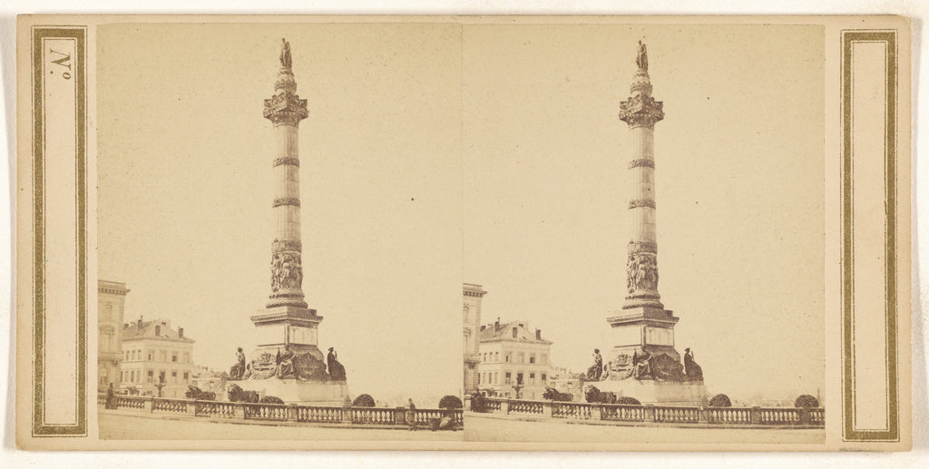 Unknown:[Bruxelles, Column of the Constitution], Poster Print Wall Art