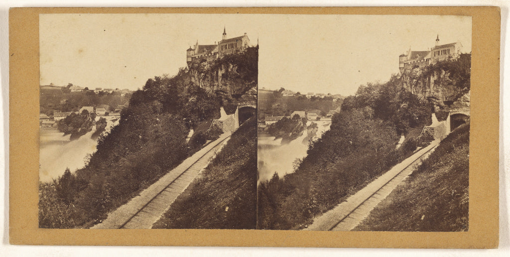 Unknown:La Chute Du Rhin prise du chemin de fer a Laufen - S, Poster Print Wall Art