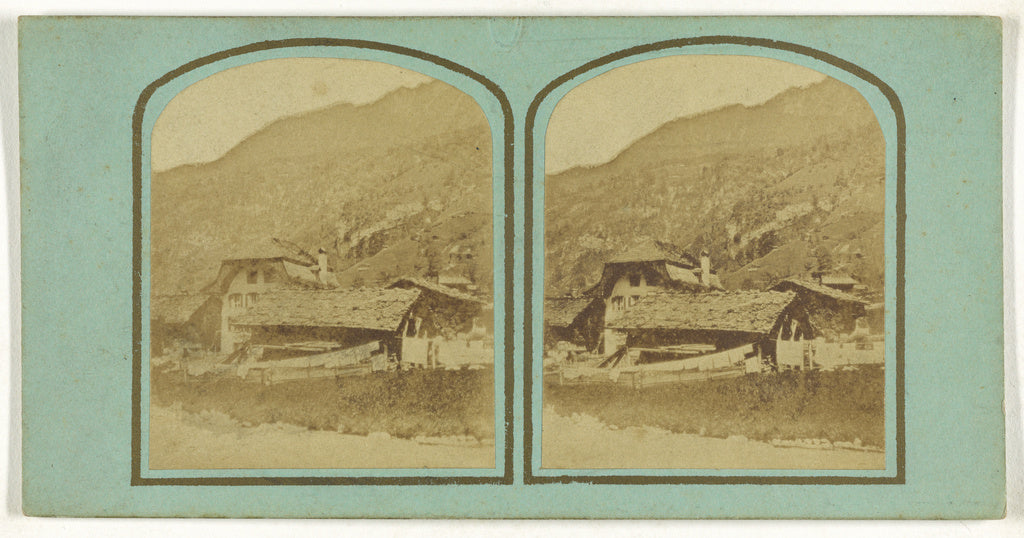 Unknown:[Cottages al Lauterbrunnen. Suisse.], Poster Print Wall Art