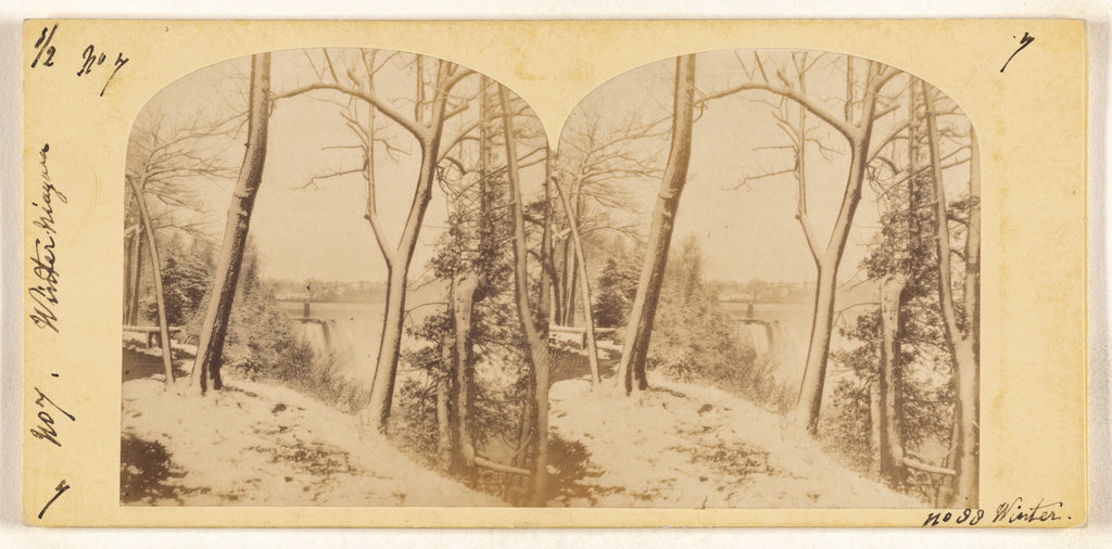 Unknown maker, Canadian:Winter Scene, Niagara., Poster Print Wall Art