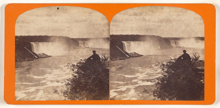 Unknown maker, Canadian:[Niagara Falls from Victoria Point, ,16x12