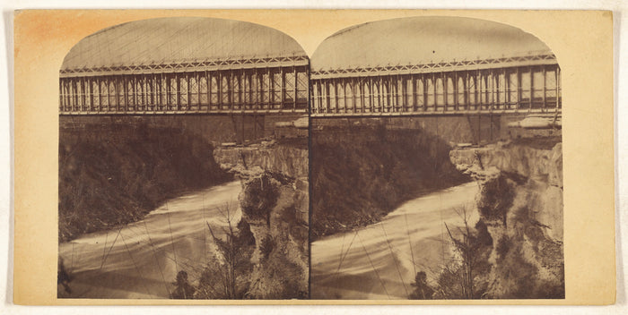 Unknown maker, Canadian:[Suspension Bridge, Niagara],16x12