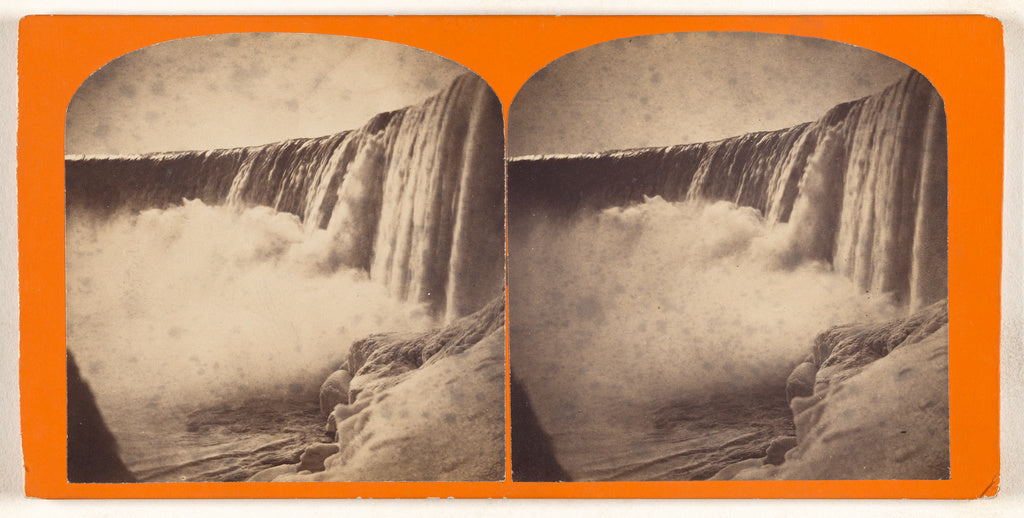 Unknown maker, Canadian:[Horseshoe Fall from under Tablerock, Poster Print Wall Art