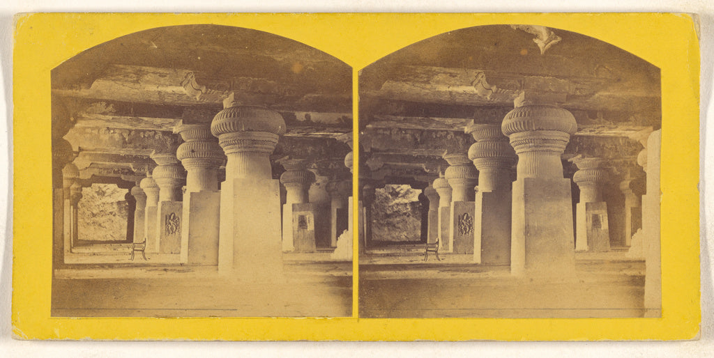 Unknown:[Doomar(sic) Leyna(sic), Interior view, Ellora], Poster Print Wall Art