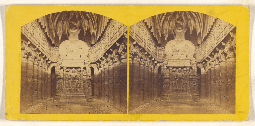 Unknown:[Chantya. Cave No. 26, interior view, Adjanta], Poster Print Wall Art