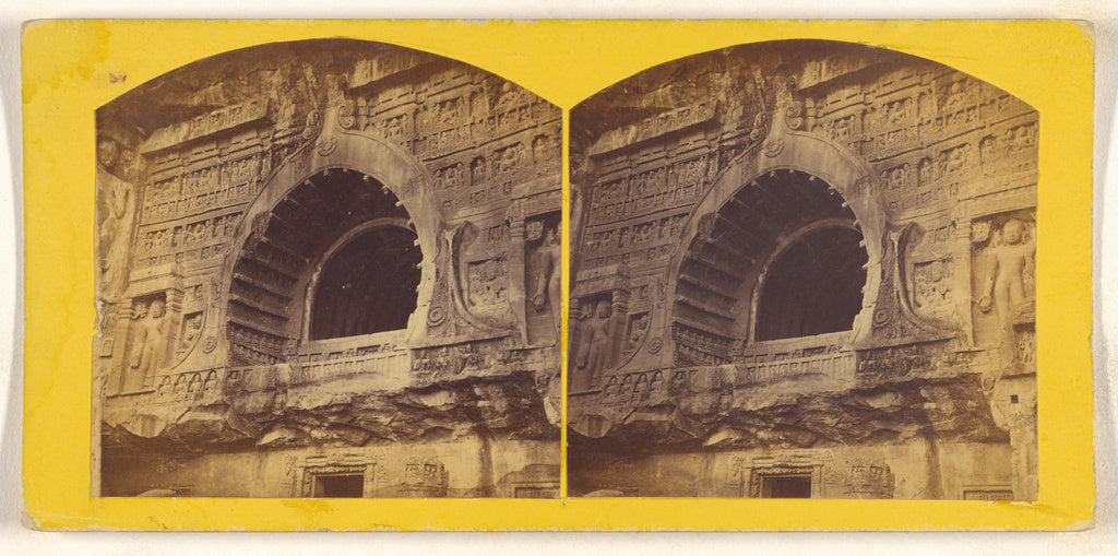 Unknown:[Cave No. 26. Outer view. Adjanta], Poster Print Wall Art