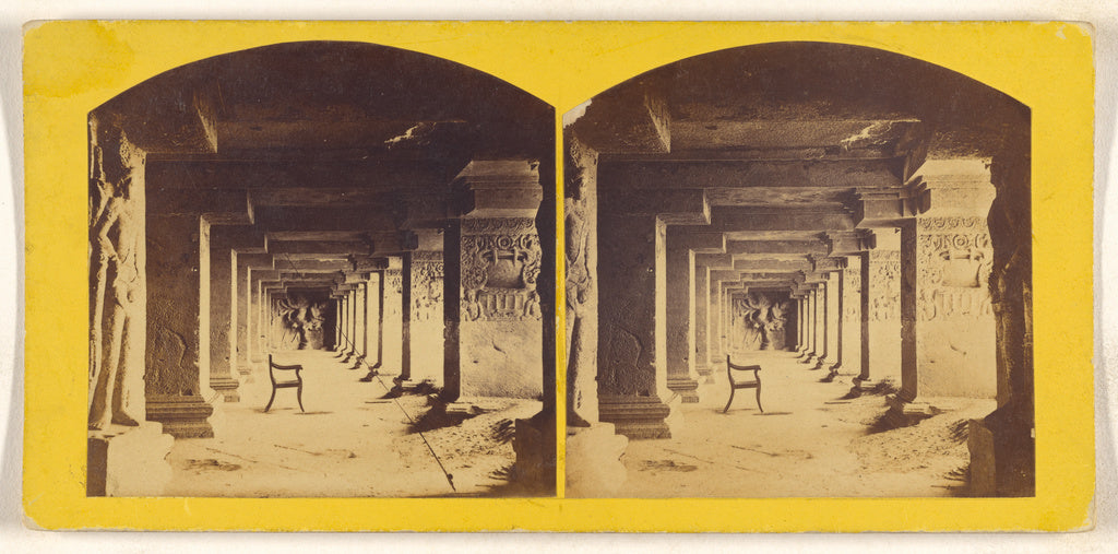 Unknown:[Teen tal, Interior view, Ellora], Poster Print Wall Art