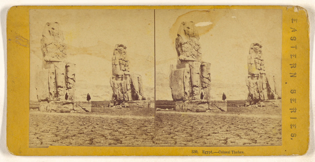 Unknown:Egypt. - Colossi Thebes., Poster Print Wall Art