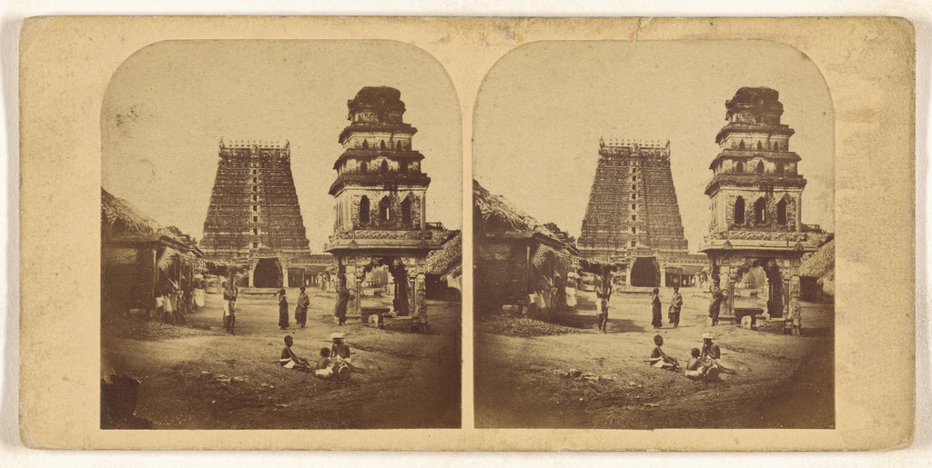 Unknown:[Dravidian temple, possibly India.], Poster Print Wall Art