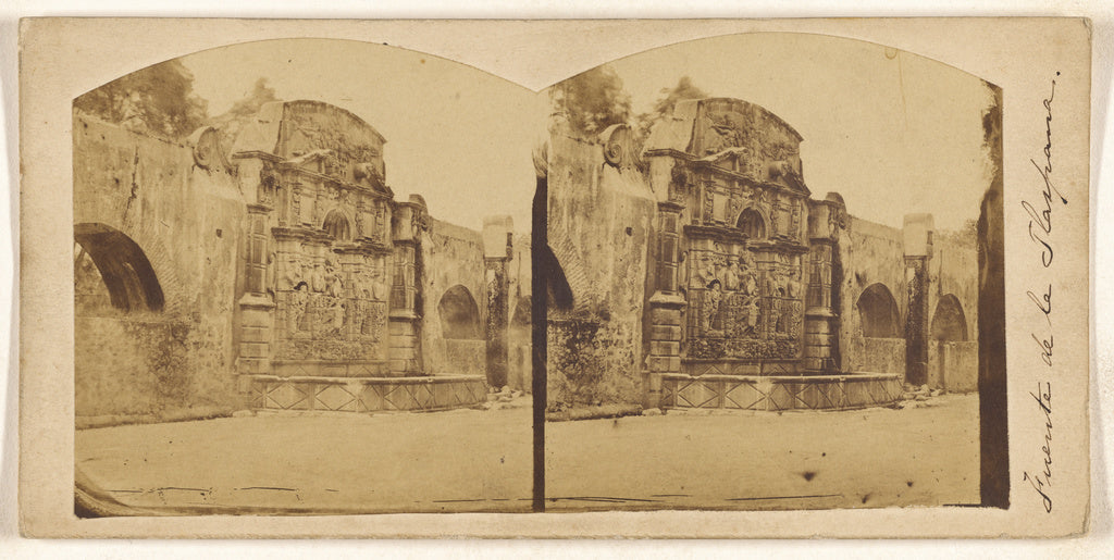 Unknown:[Fuente de la Tlaspana.], Poster Print Wall Art