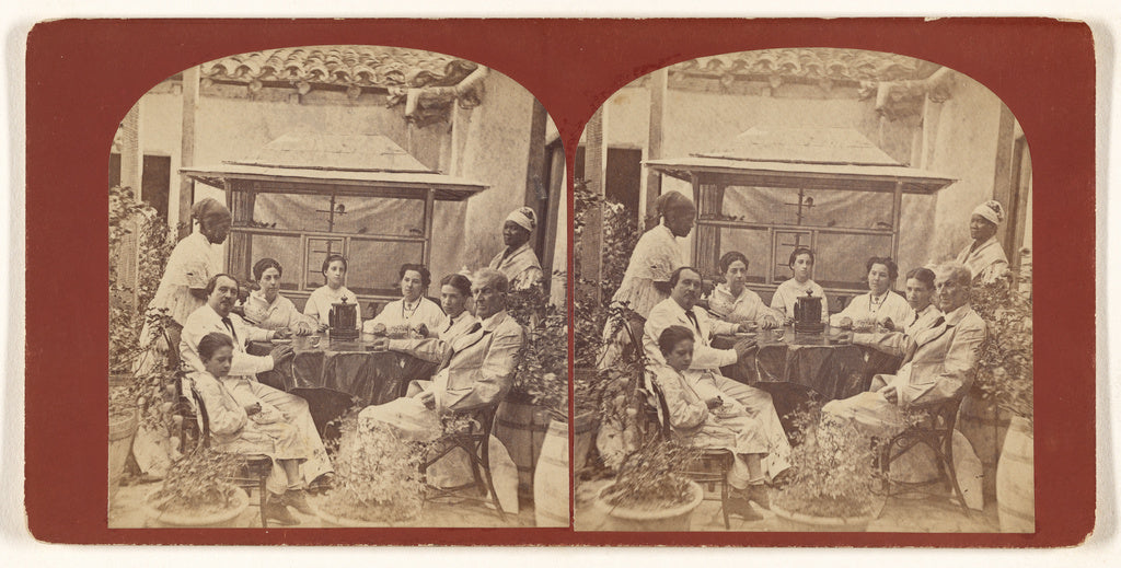 Unknown:[Garden Tea Party, St. Jago de Cuba]/[Santiago de Cu, Poster Print Wall Art