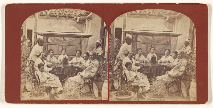 Unknown:[Garden Tea Party, St. Jago de Cuba]/[Santiago de Cu,16x12
