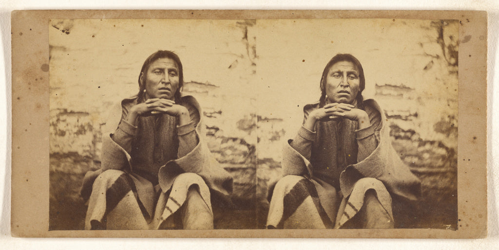 B. F. Upton:[Unidentified Native American Indian], Poster Print Wall Art