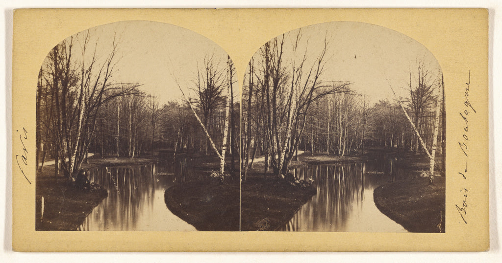 Unknown maker, French:[Paris. Bois de Boulogne],16x12"(A3)Poster
