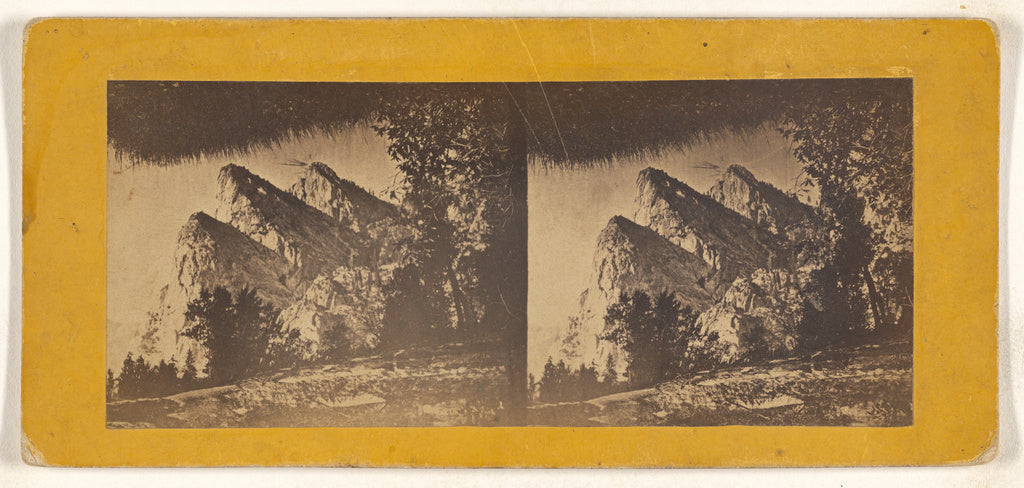 Unknown maker, American:[The Three Brothers, Yosemite], Poster Print Wall Art