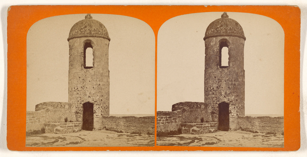 Unknown maker, American:Watch Tower of The Old Spanish Fort,, Poster Print Wall Art