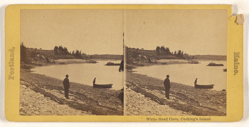 Unknown maker, American:White Head Cove, Cushing's Island, P, Poster Print Wall Art