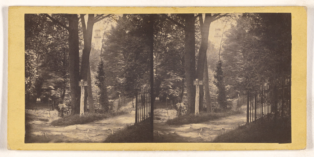 Unknown maker, American:[Observatory in the distance, Mount , Poster Print Wall Art