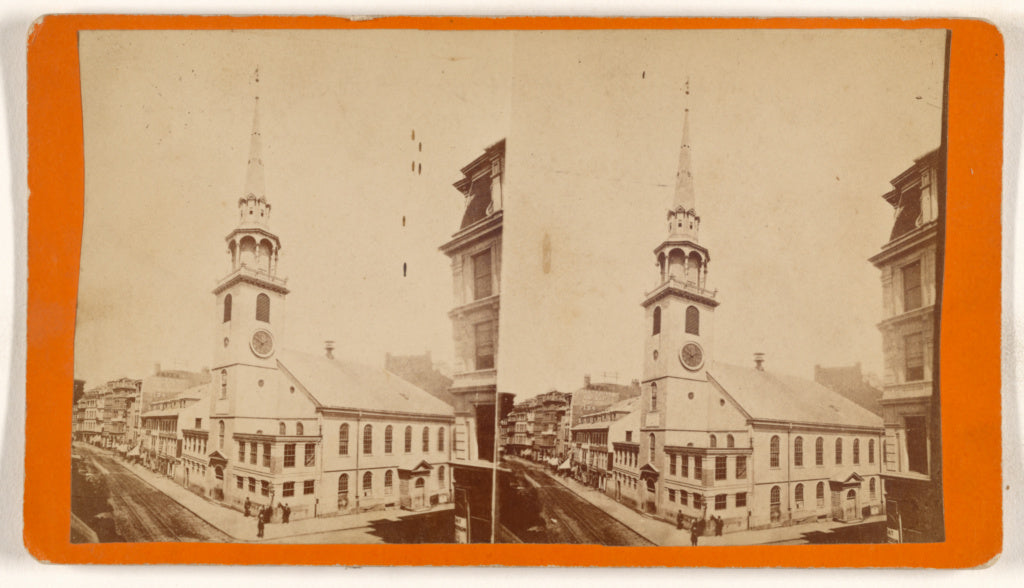 Unknown maker, American:[Old South Church, Massachusetts?], Poster Print Wall Art