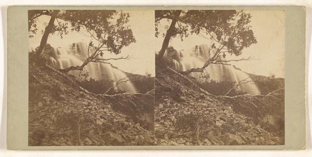 Unknown maker, American:[Cascade below St. Anthony near Stat, Poster Print Wall Art