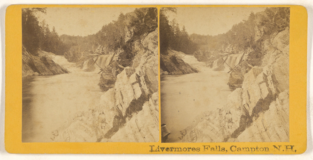 Unknown maker, American:Livermores Falls, Campton, N.H., Poster Print Wall Art