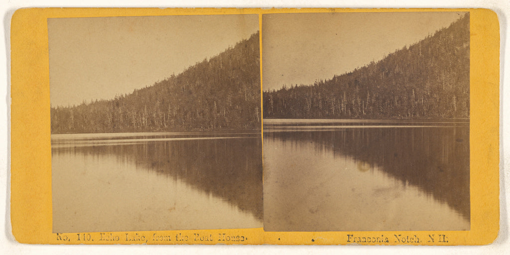 Unknown maker, American:Echo Lake, from the Boat House. Fran, Poster Print Wall Art