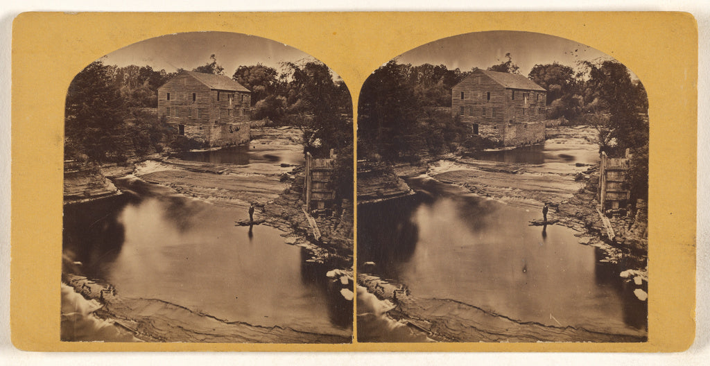 Unknown maker, American:[Taughanic Falls, Old Gun Factory],16x12"(A3)Poster