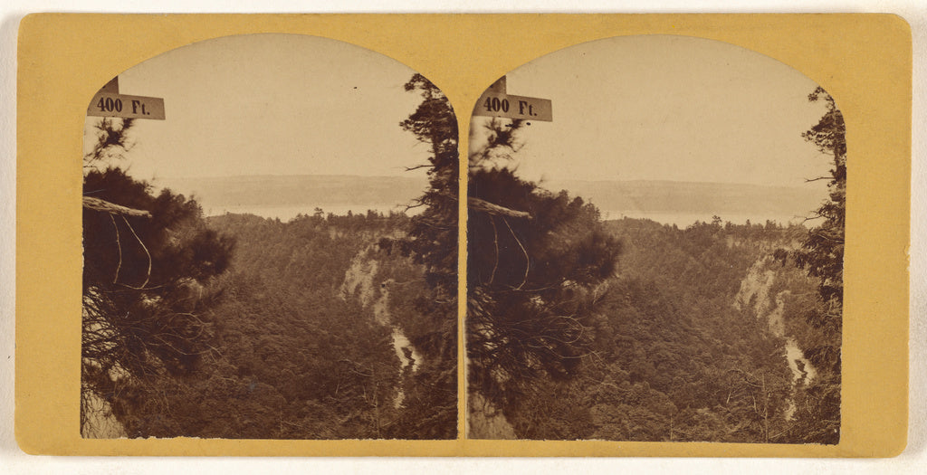 Unknown maker, American:[Taughanic falls, Lower Ravine], Poster Print Wall Art