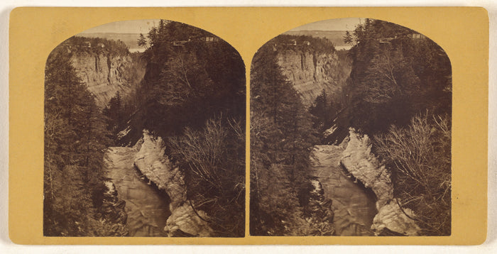 Unknown maker, American:[Taughanac Falls, Upper & Lower ravi,16x12