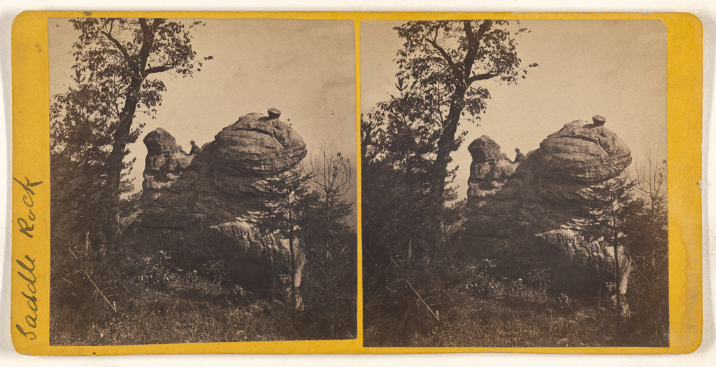 Unknown maker, American:[Saddle Rock]/[4 Miles from Chattano, Poster Print Wall Art