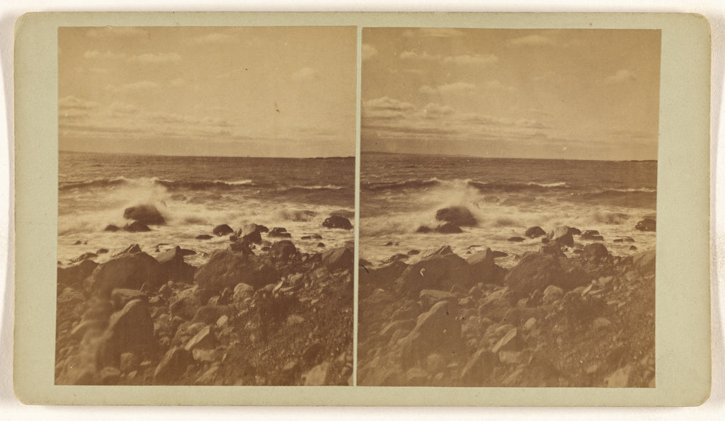Unknown maker, American:[Rocks & surf, West Virigina], Poster Print Wall Art