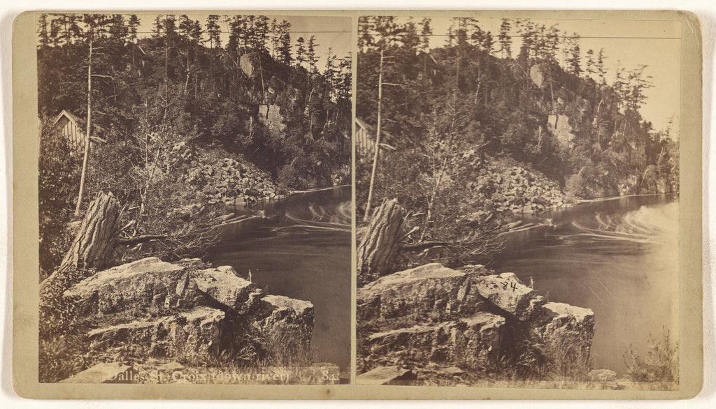 Unknown maker, American:Dalles St. Croix (down river) [Wisco, Poster Print Wall Art